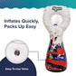 Aqua Inflatable Football Toss, Inflatable Throwing Target Toy, Backyard and Lawn Game, Touchdown Pass Game