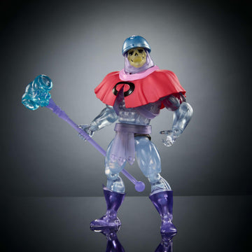 Masters of the Universe Masters of Universe Origins Action Figure Invisible Skeletor Cartoon Collection, 5.5-inch 1980s TV Villain, Detailed Clear