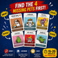 Clue-Style Mystery Game to Find the Missing Pets | Funny Deduction Party Game for Teens & Adults | Teen Game Night | 2-5 Players, 15-20 Min