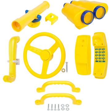 Swing Set Stuff Inc. Deluxe Accessories Kit (Yellow) with SSS Logo Sticker