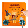 Cali's Books Spanish Book for Toddlers 1-3 - Musical Books for Kids, Interactive Baby Sound Book, Educational Song Learning Toys, Bilingual Music Toy