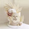 22 PCS Boho Cake Topper Artificial Flower Leaf Decor