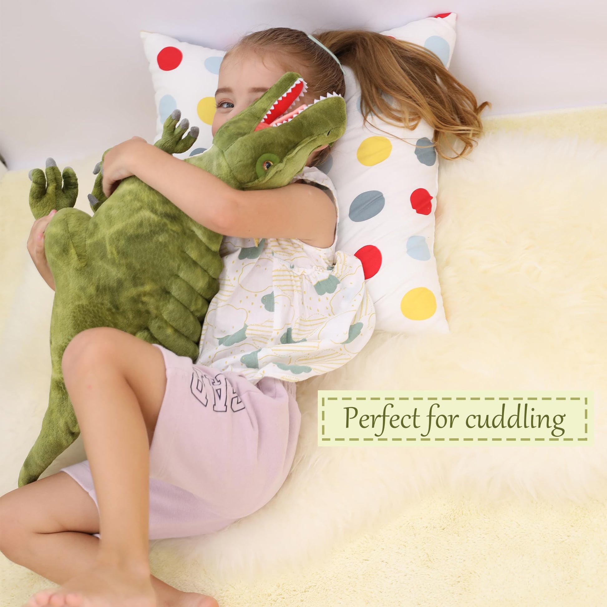 Wilomis Dinosaur Stuffed Animals, 26" Large Spinosaurus Dinosaur Plush Toy, Soft Lifelike Spinosaurus Stuffed Dinosaurs for Boys