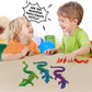 TBOLINE 4 Pack 3D Printed Dragons 8.7'', Flexible Articulated 3D Printer Dragon toys, Animals Fidget Toy Dinosaur Eggs for 5-7 4-6 8-12, Christmas