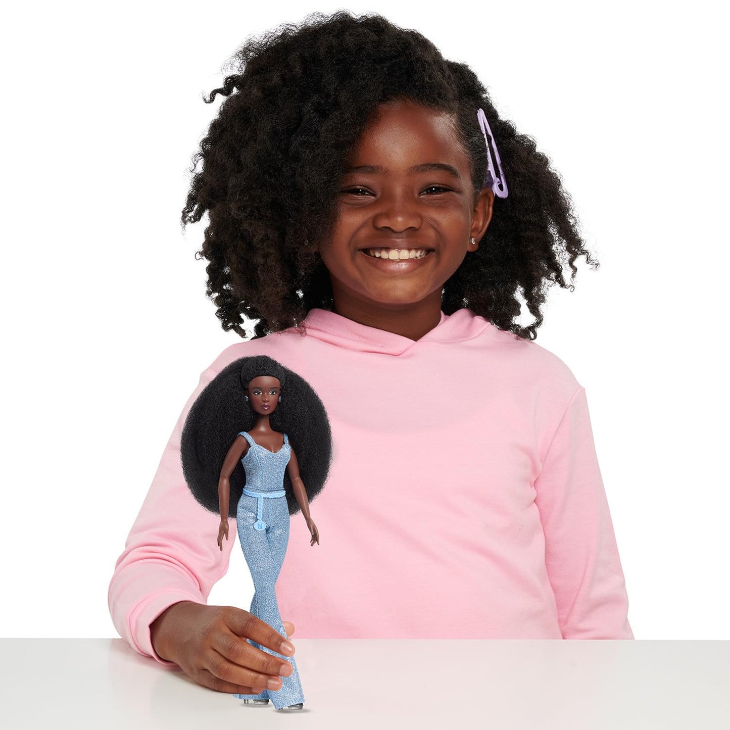 Naturalistas “Crown Collection” 11.5-inch Liya Fashion Doll and Accessories with 4C Textured Hair and Deep Brown Skin Tone by Purpose Toys