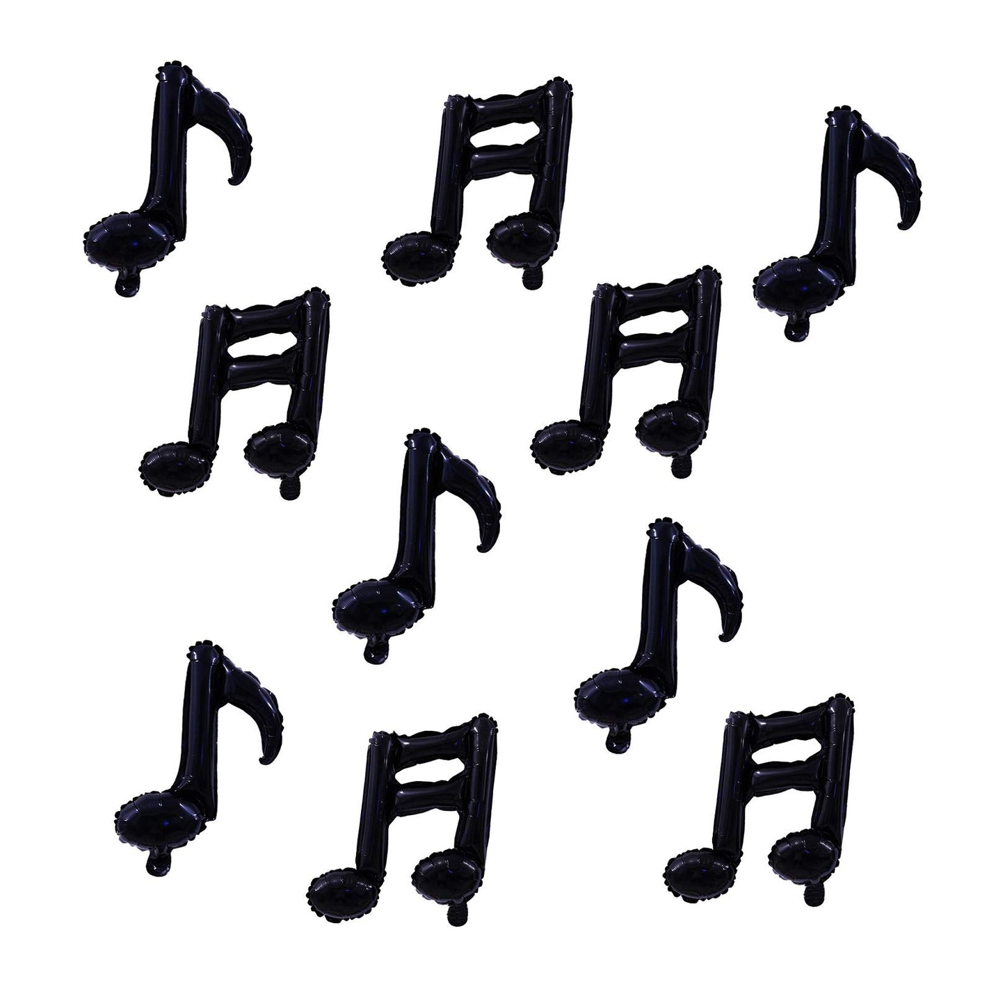 10 Pcs Music Note Black Balloon Mylar Balloons 17 Inch Happy Birthday Balloon Banner Music Balloons Use for birthday,birthday party,baby