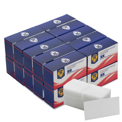 Coin Shield 50 2x2 Double Pocket Coin Flips PVC Free Clear Vinyl Holders with Inserts