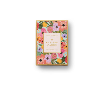 RIFLE PAPER CO. Garden Party Themed Playing Cards for Adults, Standard Deck of Cards for Card Games and Poker at Home or Party, Beautiful Printed