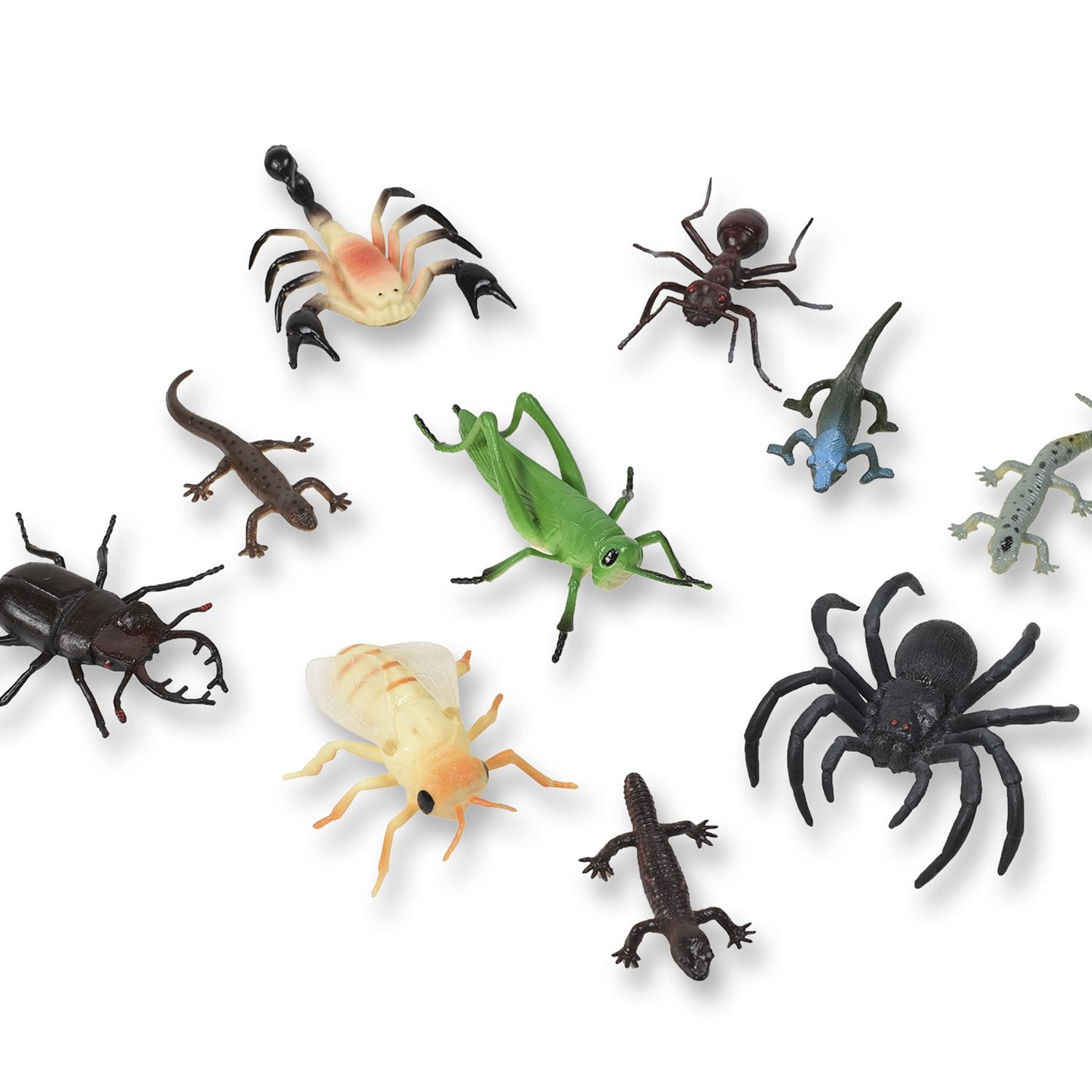 Nature Bound Toys Bugs & Critters Boxed Set with Toy Insect & Animal Figurines (10 Piece), Large