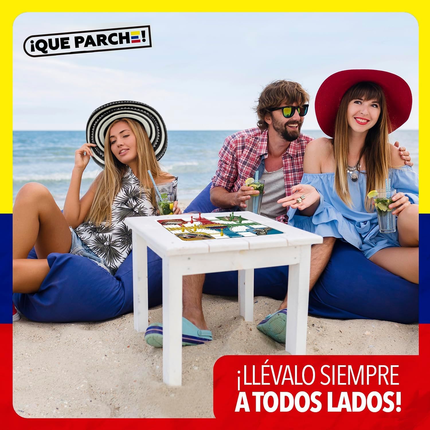 PARQUES Colombiano para 2 a 4 Jugadores Colombian Parques Board Game, Parcheesi Board Game, Juegos De Mesa para Adultos, Productos Colombianos
