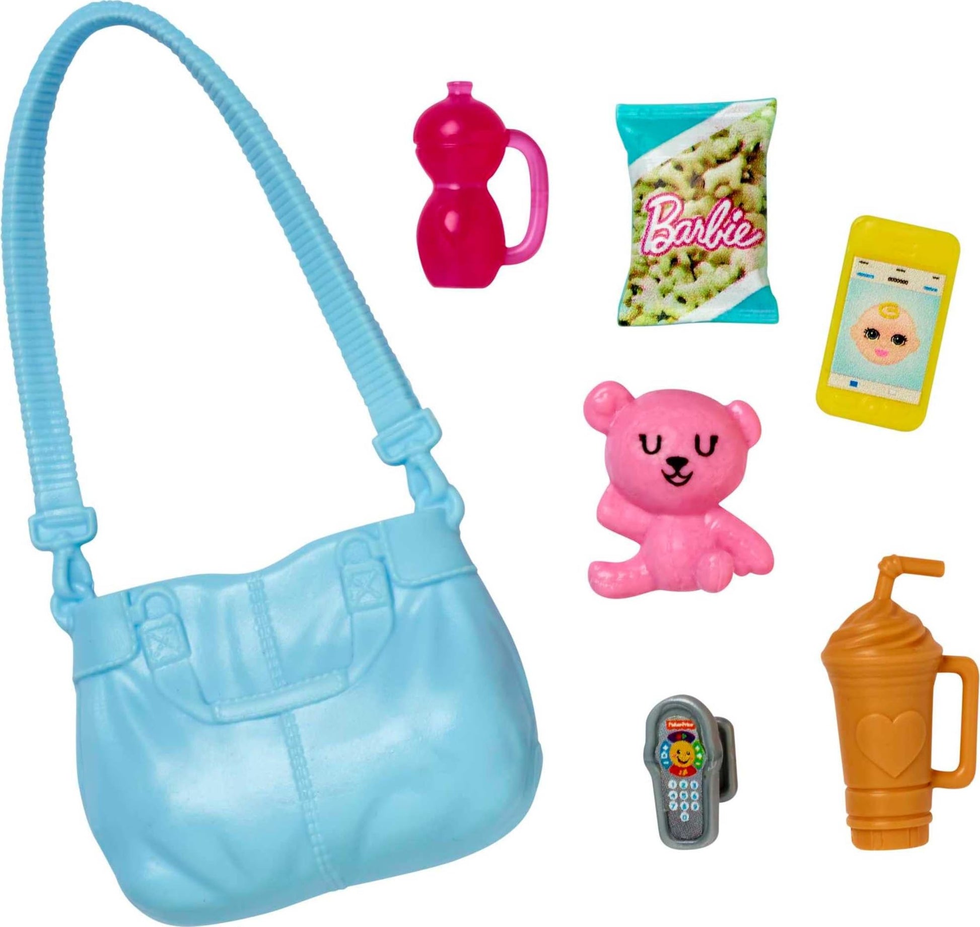 Barbie Babysitting Playset with Skipper Doll, Baby Doll, Bouncy Stroller and Themed Accessories