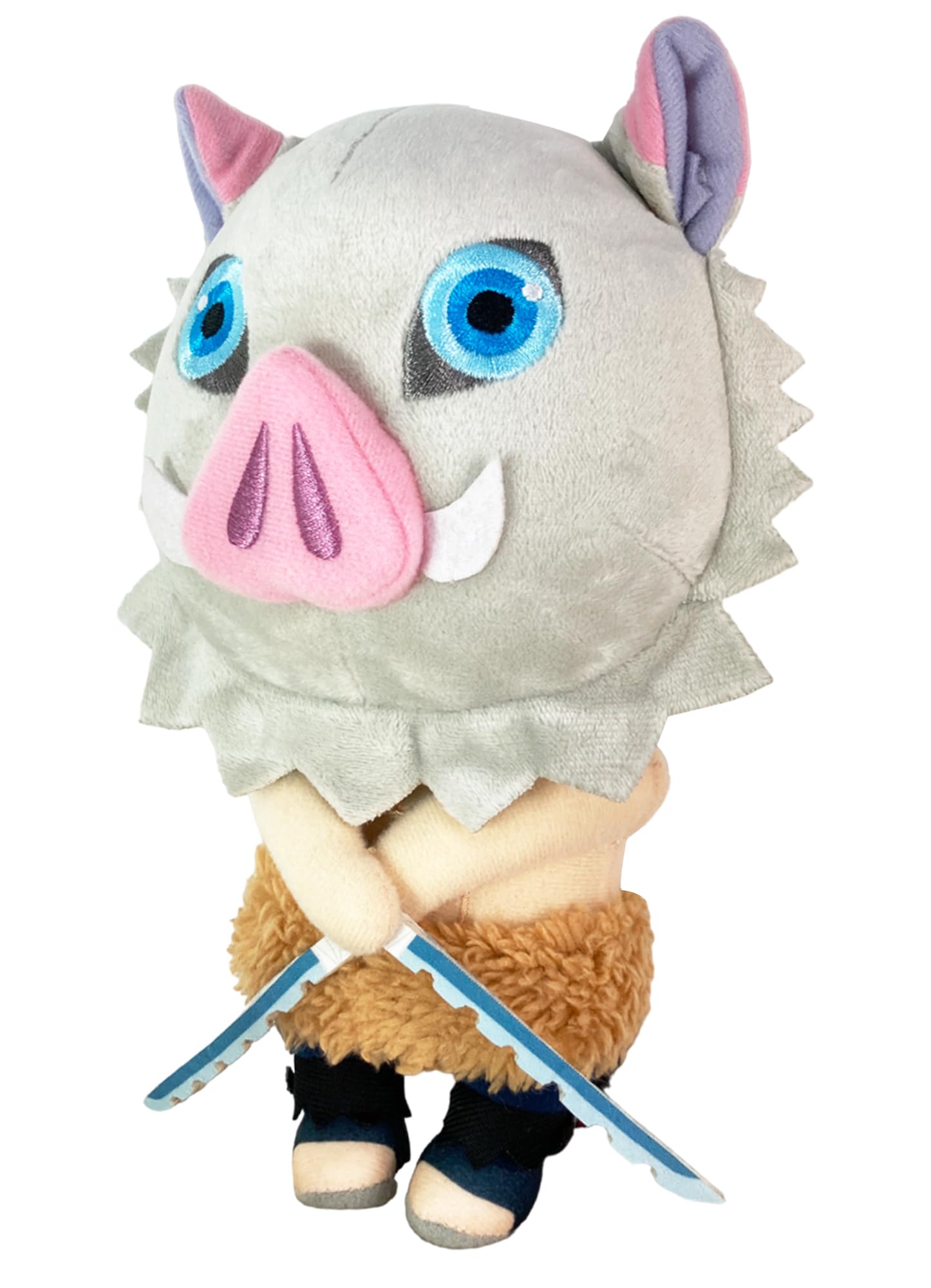 Great Eastern Entertainment Demon Slayer - Insosuke Hashibira (Third Fang) w/Nichirin Swords Plush 8" H