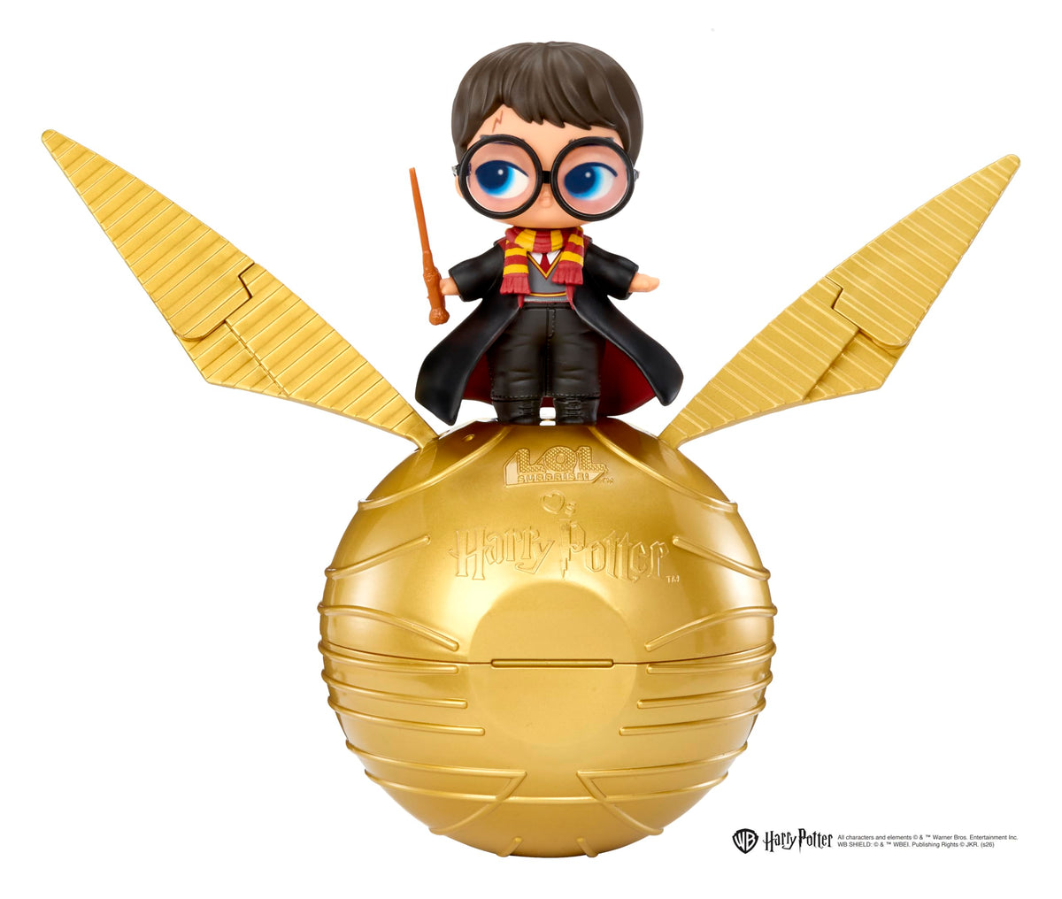 LOL Surprise Loves Harry Potter Tots - Golden Snitch Ball, Play & Display, 7 Total Surprises - Collect All 6!