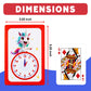 The Fidget Game Telling Time Flash Cards, Learn to Read Analog Clocks