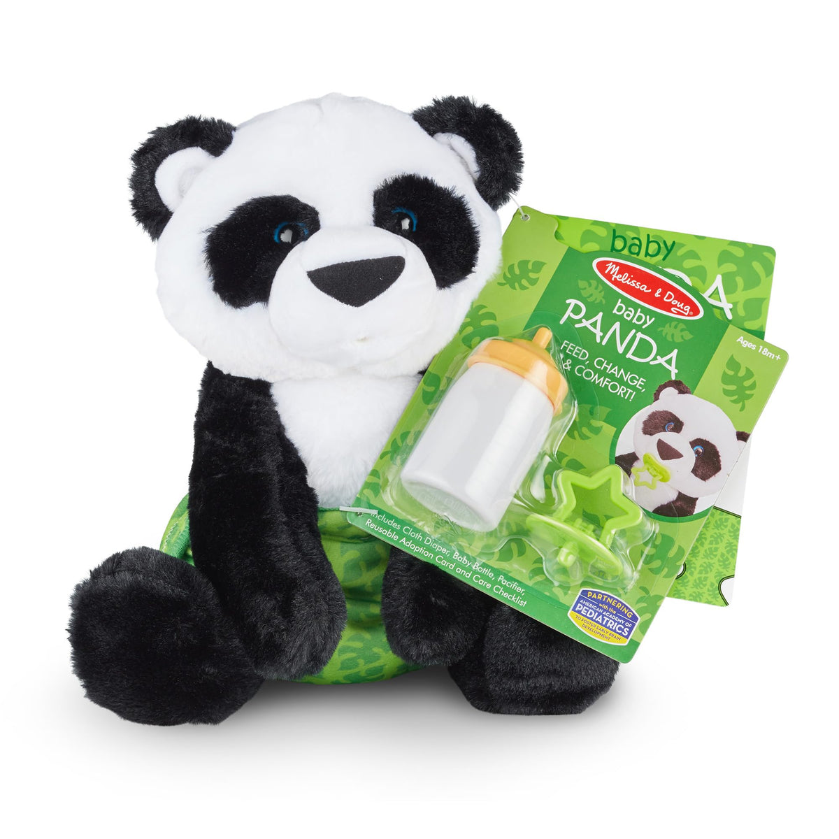 Melissa & Doug Baby Panda Plush Stuffed Animal, 11-Inch Doll with Pacifier