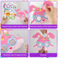 24 Sets Easter Bunny Mask Craft Kits Make Your Own Paper Mask Crafts Easter Rabbits Face Stickers Bunny DIY Art for Kids Spring Classroom Activities