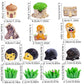 14 Pcs Mini Resin Squirrel Hedgehog Miniature Squirrel Figures Tiny Resin Squirrel Mini Forest Animal Figures Garden Accessories Cupcake Topper Decor