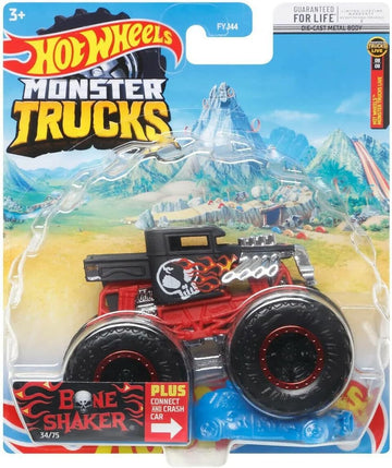 Hot Wheels Monster Trucks Bone Shaker, Connect and Crash 34/75