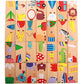 GracesDawn 28 Pcs of Educational Wooden Toy Domino Animal Puzzles Kids Game Gift