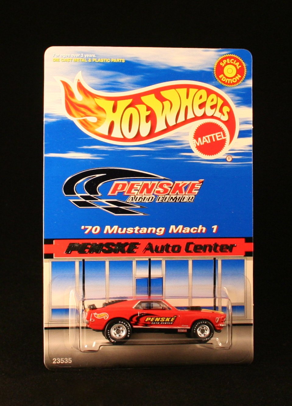 '70 MUSTANG MACH 1 PENSKE AUTO CENTERS Exclusive 1999 Hot Wheels Special Edition 1:64 Scale Die-Cast Vehicle