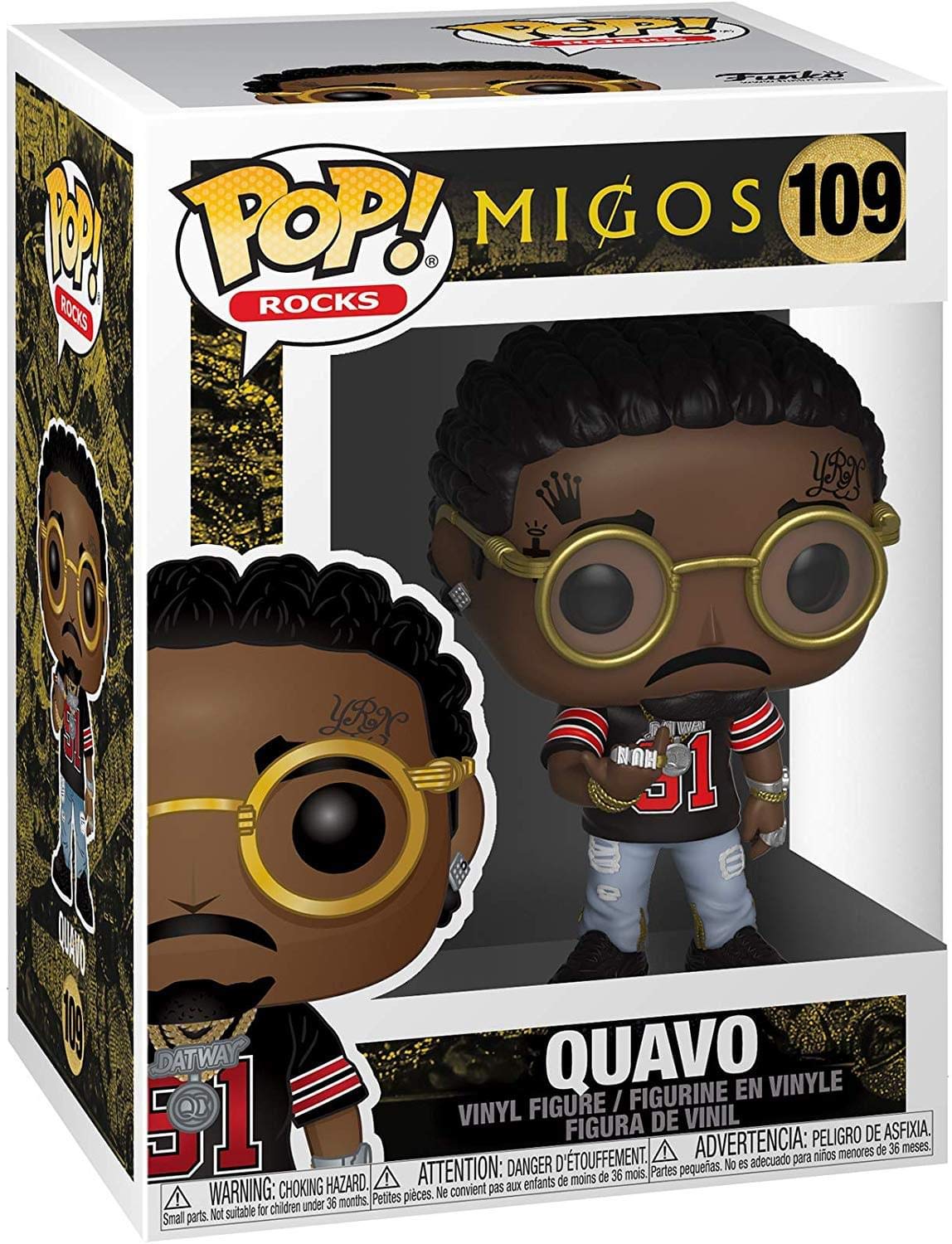 Funko Pop! Rocks: Migos - Quavo, Multicolor