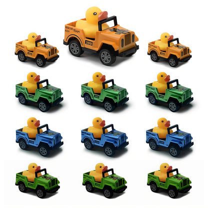 Yatics 12 Pack Movable Rubber Ducks for Jeep Ducking, Pull Back Duck for Jeep Ducking, 2.9 Inch Suitable Size, Unique Rubber Ducks for Drivers