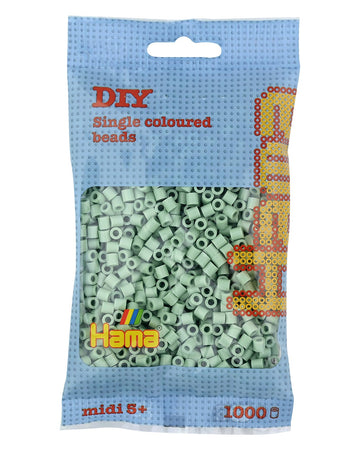 Hama Pearl Bag | Approx 1000 Midi Fuse Beads | Mosaic Decoration Arts & Crafts for Creative Children From 5 Years Old | Eucalyptus