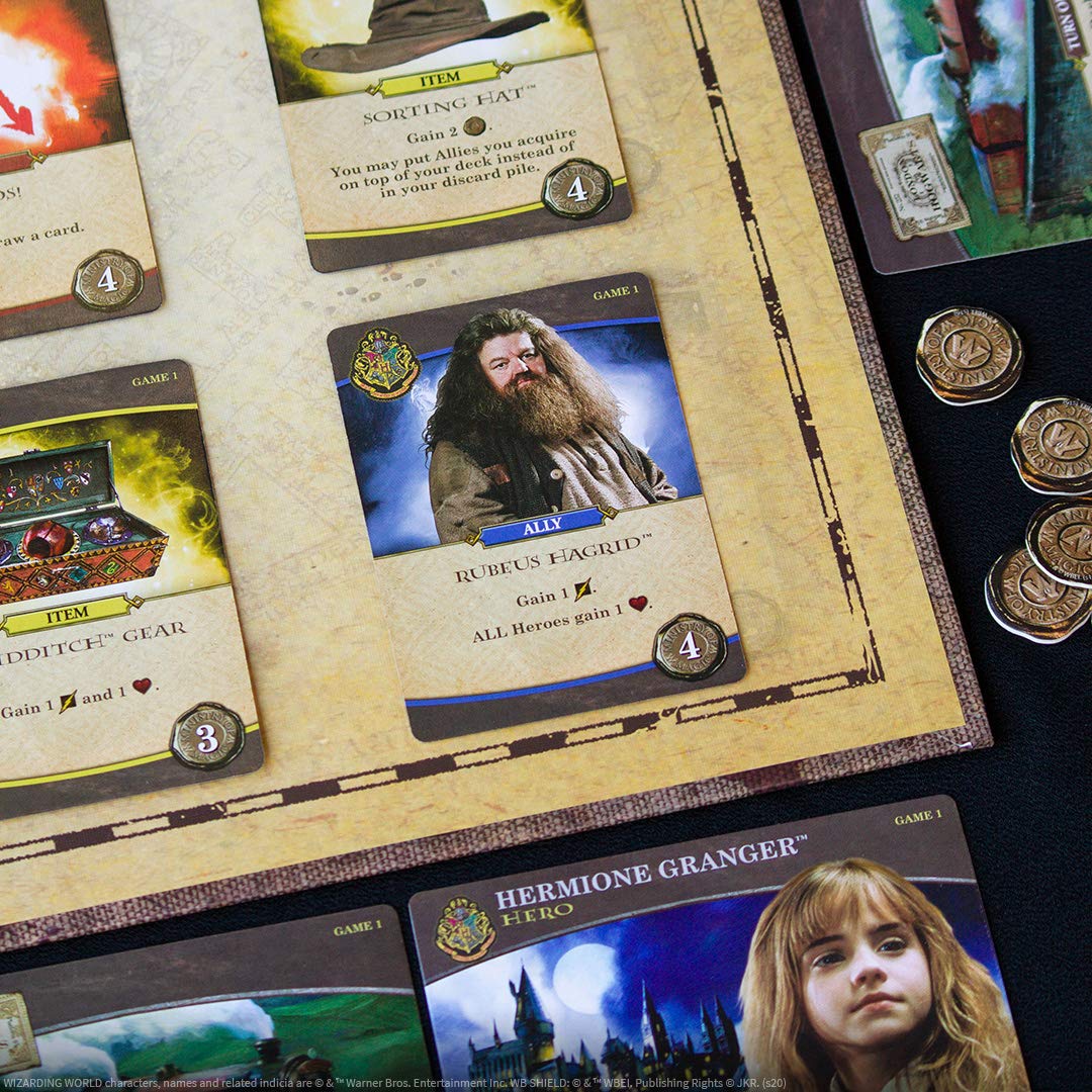 USAOPOLY Harry Potter Hogwarts Battle Cooperative Deck Building Card Game | Official Licensed Merchandise Board Great Gift for Fans Movie artwork