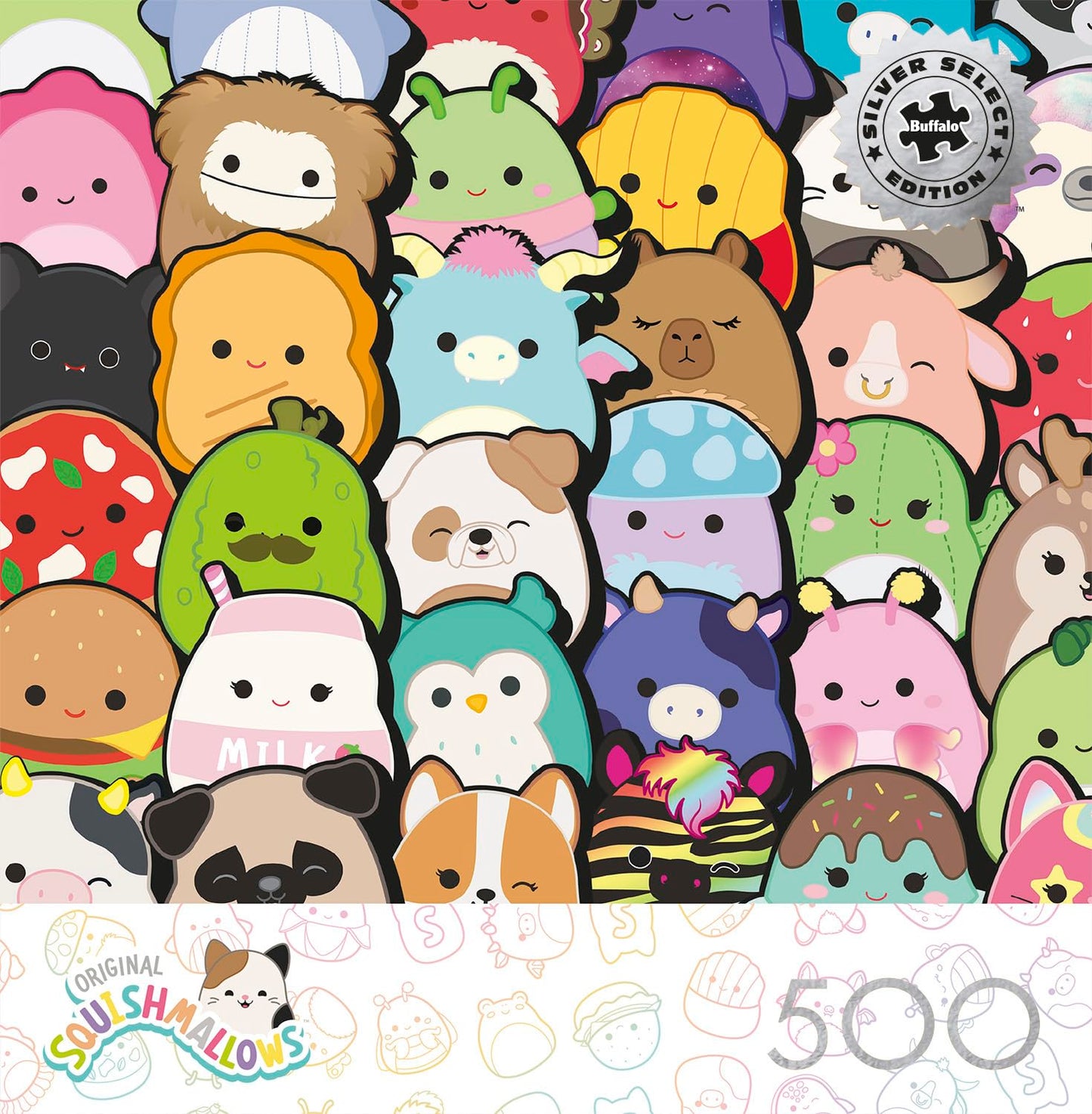 Buffalo Games - Squishmallows Collage - 500 Piece Jigsaw Puzzle for Adults
