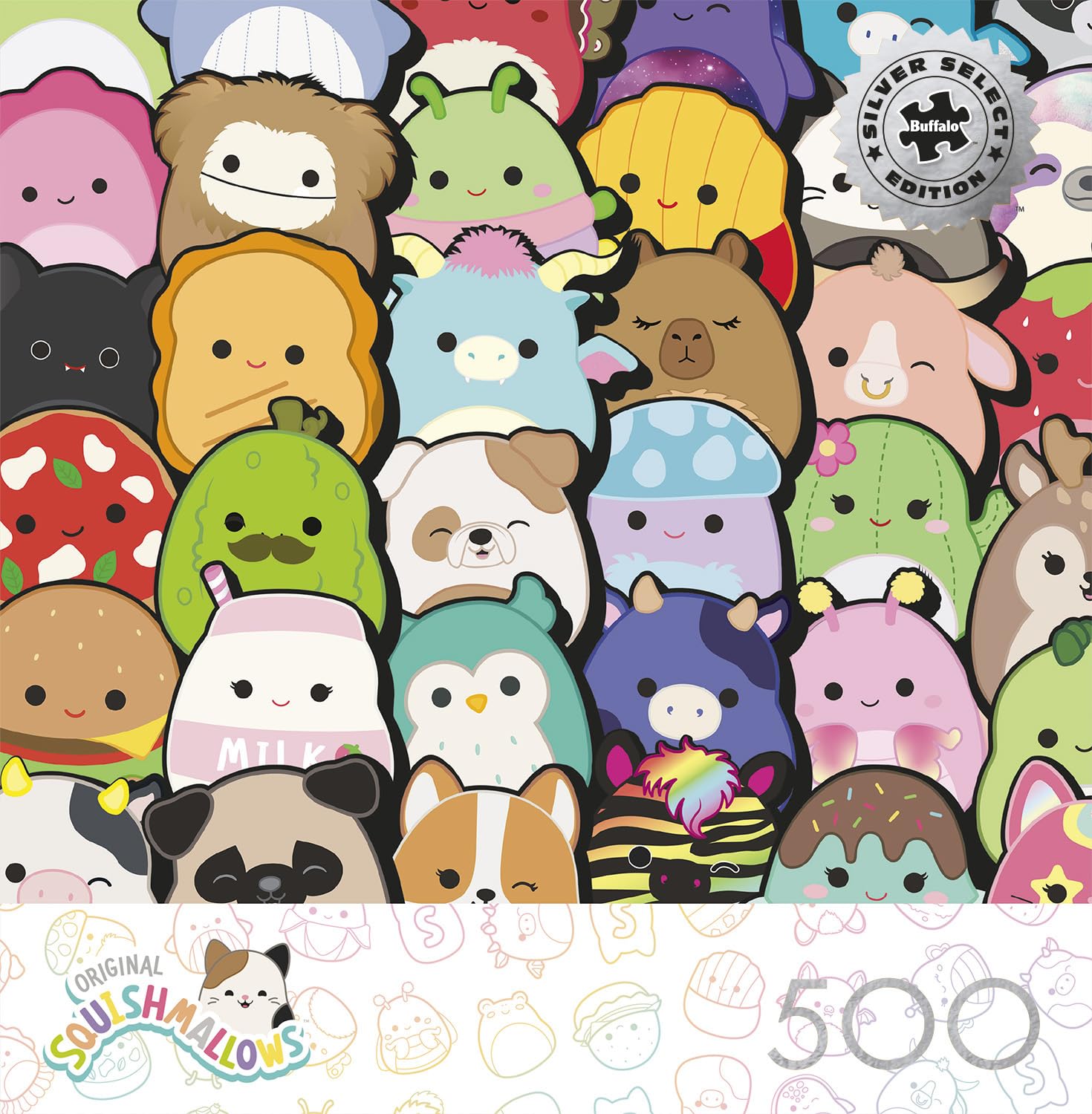 Buffalo Games - Squishmallows Collage - 500 Piece Jigsaw Puzzle for Adults