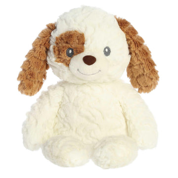 Aurora® Adorable Huggy Collection™ Parker Puppy™ Baby Stuffed Animal - Comforting Companion - Sensory Stimulation - White 13 Inches
