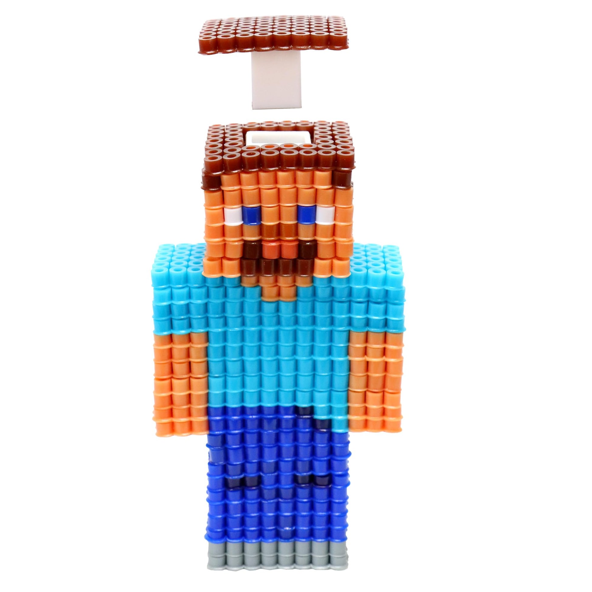 Minecraft Pixel Creations Bead Kit 2500 Beads with Pegboards & Templates Build Characters & Tools from, Encourages Hands-on STEM-Based Play Craft Set