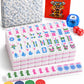 TYITALK Mahjong Tile Set with 166 Premium Mahjong Tiles, Complete Set with Carrying Bag for Family Game Nights and Friendly Competition