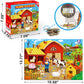KiDEPOCH 100pc Barnyard Floor Puzzle, 13.8" x 19.7", Paper, Jigsaw, Beginner, 3-8 Years