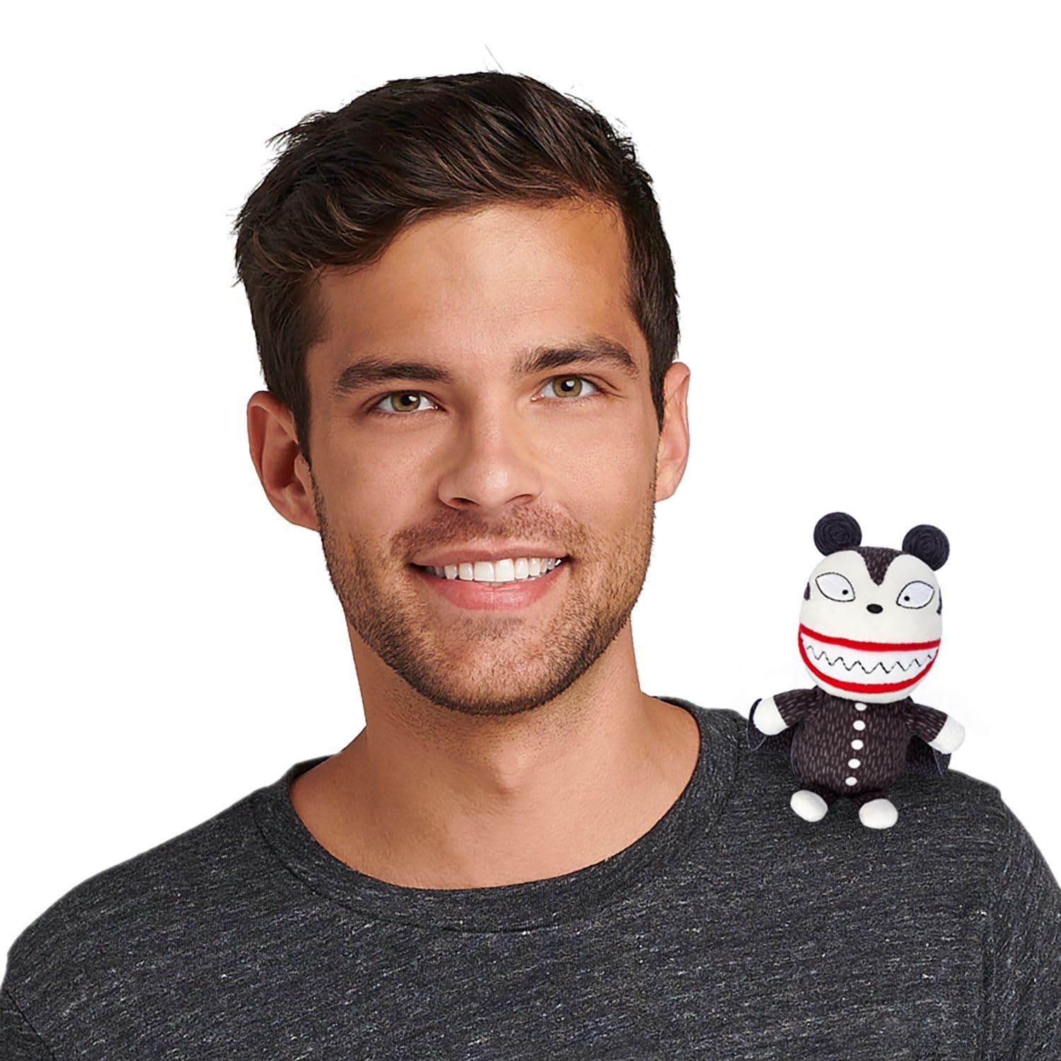 Disney Store Official The Nightmare Before Christmas: Vampire Teddy Bear 5.5-Inch Magnetic Shoulder Plush - Authentic Small Collectible for Fans