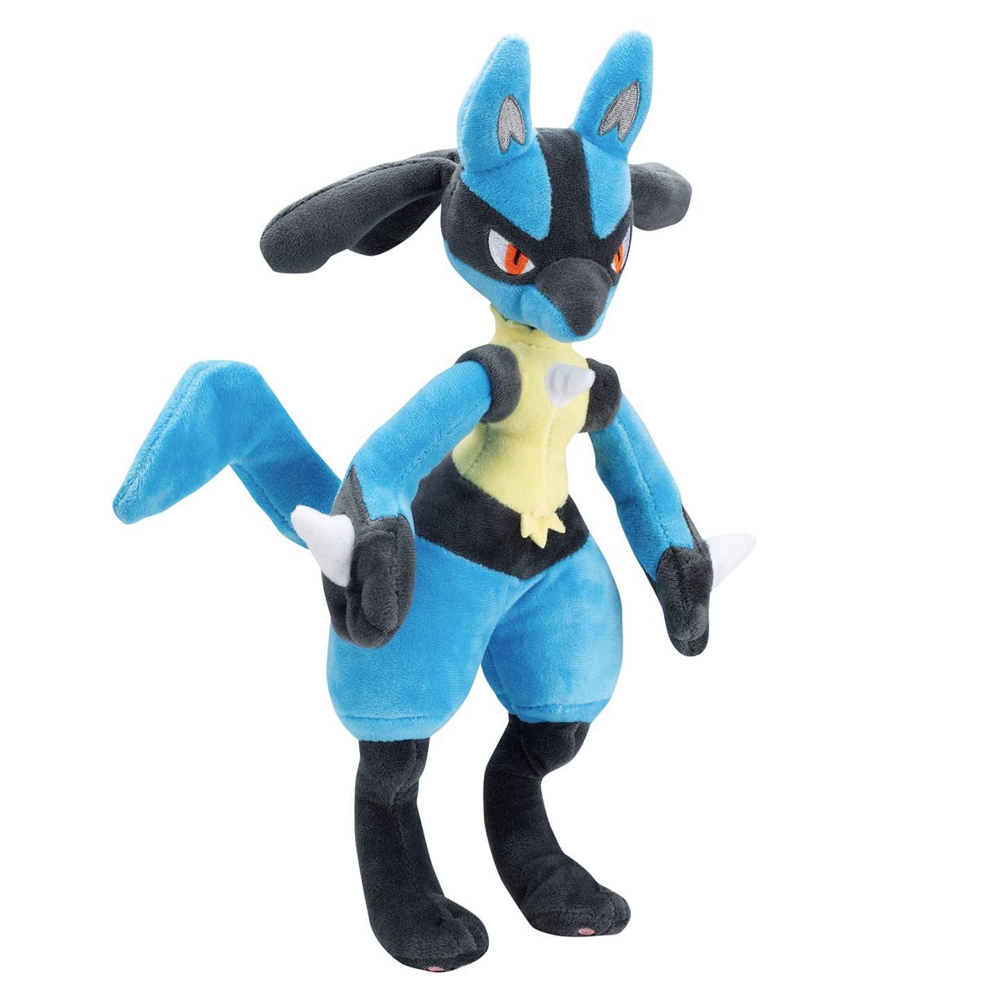 Pokemon 12" Large Lucario Plush - Officially Licensed - Generation IV Figure - Authentic Soft Stuffed Animal Toy - Gift for Kids, Boys, Girls - 2+