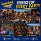 Loaded Kings Drinking Card Game for Adults - Waterproof Kings Cup Style Party Game with Custom Rules Cards - Fun College, Bachelor, Bachelorette