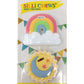 Silli Chews Rainbow Teether Celestial Sun Teethers for Babies BPA Free - Silicone Baby Teether Toys 2" Teething Gift Set