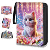 Card Binder 4 Pockets Zip Trading Card Binder for 400 Cards, PU Collection Binder with Removable Sleeves for 50 Pages, Portable Collector Album, Card