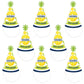 Big Dot of Happiness Let’s Rally - Pickleball - Cone Happy Birthday Party Hats for Kids and Adults - Set of 8 (Standard Size)