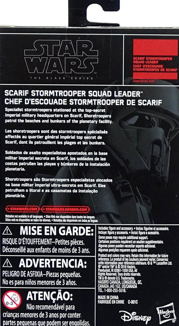 Star Wars: Rogue One, The Black Series, Scarif Stormtrooper Squad Leader Exclusive Action Figure, 3.75 Inches