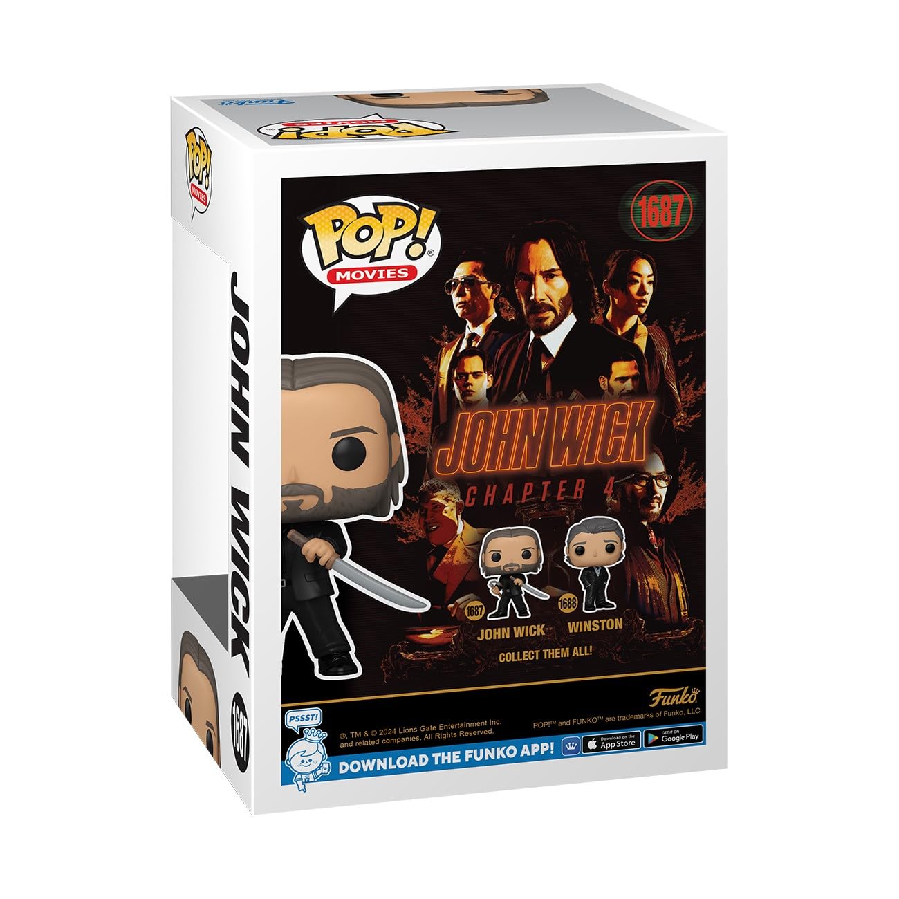 Funko POP! Movies: John Wick 4 - John Wick - Collectable Vinyl Figure - Gift Idea - Official Merchandise - for Kids & Adults - Movies Fans - Model
