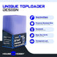 200pc Top Loaders for Cards and Penny Sleeves Bundle - Hard Plastic Card Sleeve, Trading Card Protectors, Yugioh & Baseball Card Sleeves - 100 Trading