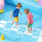 AKEYDIY Inflatable Bounce House,Kids Bouncy Castle Water Parkfor 2~10, Indoor/Outdoor Bouncy House with Blower Included,Pastel Bouncer Jump House