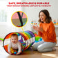 Playz Kids Play Tunnel Toys for Toddlers 1-3, Large 21" Rainbow Pop Up