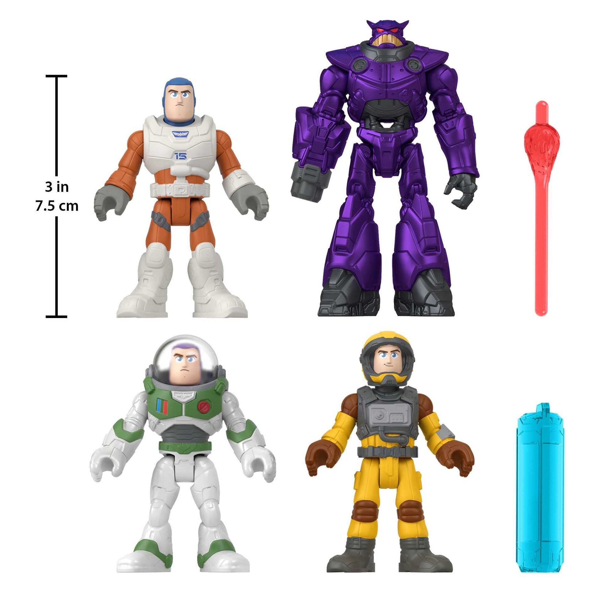 Fisher-Price Disney and Pixar Lightyear Toys, Imaginext Buzz Lightyear Mission Multipack Figure Set for Preschool Pretend Play Ages 3+ Years