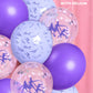 xo, Fetti Kpop Party Balloons - 24 Latex Balloons | Kpop Concert, Girl Group Party, Purple, Iridescent, Confetti, Birthday, Glam