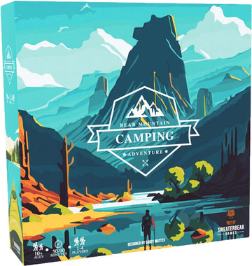 Bear Mountain Camping Adventure Board Game | Family Game for Young Camping Fans and Adults | Easy to Learn | Ages 10+ | for 1-4 Players | Perfect