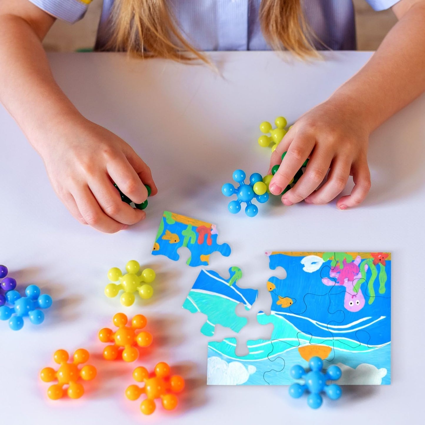 Blank Puzzles to Draw On - DIY Puzzle Craft & Pieces to Write On - Interactive Learning & Blanks for Kids - 24 Pieces, 5.5 x 4 in