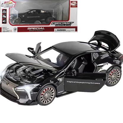ERBADIHAGO Toy Cars Sport Car 1:32 Diecast Collect Car Toy with Light and Sound Diecast Metal Collectible Model Cars for 3+ Year Old Boys Pull Back